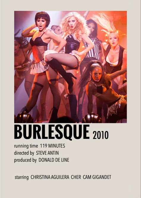 Minimalistic/polaroid movie poster by me Burlesque Poster Movie, Burlesque Aesthetic Movie, Burlesque 2010, Burlesque Film, Burlesque Poster, 2010 Movies, Film Burlesque, Burlesque Movie, Polaroid Movie Poster