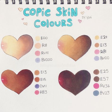 Color Markers Art, Copic Drawings, Alcohol Ink Markers, Copic Marker Art, Copic Art, Drawing Tutorials For Beginners, Color Skin, Coloring Tips, Colors For Skin Tone