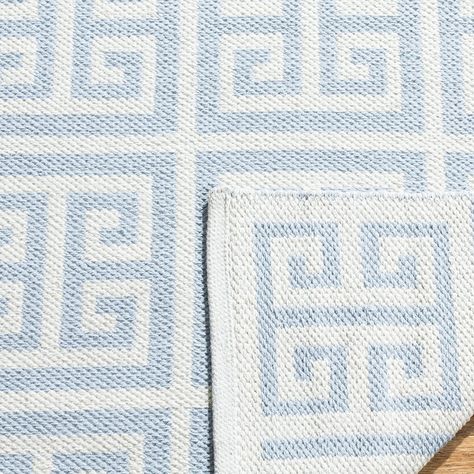 Caitlin Wilson Rugs, Coastal Rugs, Woven Area Rug, Square Area Rugs, Rug Size Guide, Cotton Area Rug, Accent Rug, Flat Weave Rug, Blue Ivory