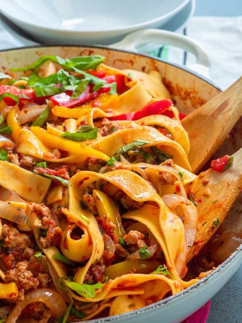 Italian Drunken Noodles | 12 Tomatoes Drunken Italian Noodles Recipe, Drunken Italian Sausage Noodles, Italian Drunken Noodles Sausages, Drunken Noodles Italian, Italian Drunken Noodles Recipe, Drunken Pasta, Italian Noodles, Italian Drunken Noodles, Tomatoes Recipes