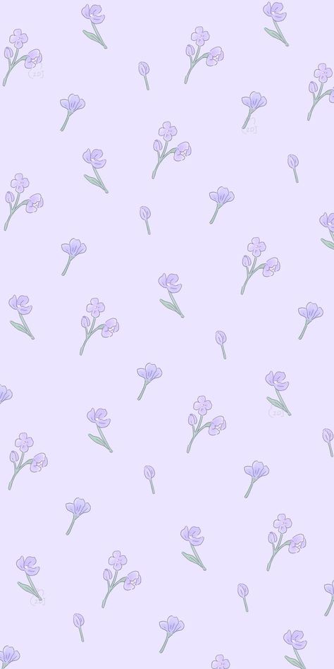 Cute Patterns Wallpaper Purple, Light Purple Cute Wallpaper, Wallpaper Purple Pastel Iphone Wallpapers, Purple Flowers Pattern, Violet Pastel Wallpaper, Light Purple Things, Pastel Purple Flowers Wallpaper, Pretty Purple Wallpapers, Purple Spring Wallpaper