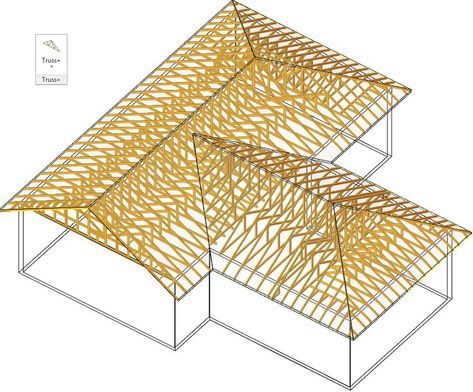 House Design 7x10 With 3 Bedrooms Hip Roof - House Plans Hip Roof House Plans, Roof Room, Hip Roof Design, Capira, Truss Design, Roof Truss Design, House Roof Design, Ranch Style House Plans, Roof Construction