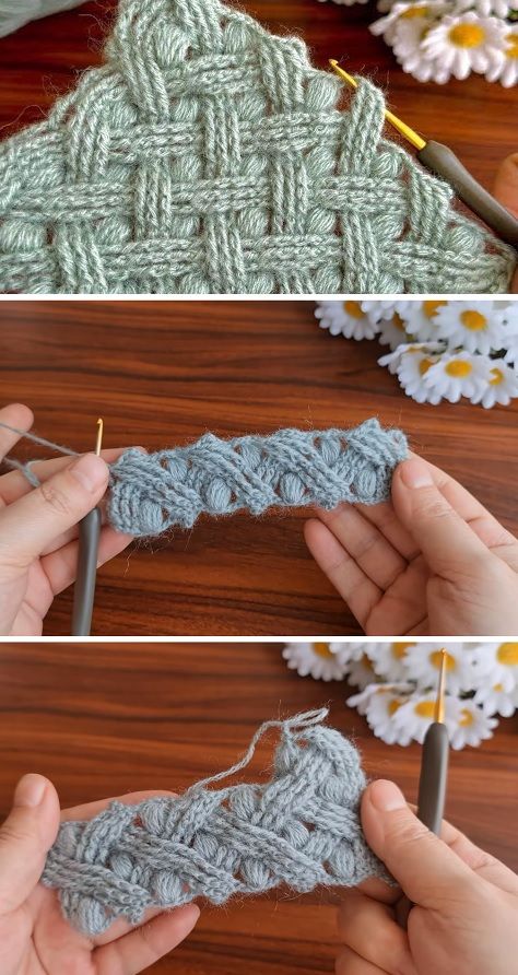 Crochet 3d Stitch Patterns, Fun Crochet Stitches Free, 3d Crochet Stitch, 3d Crochet Patterns, Crochet Blanket Tutorial, Crochet Blanket Pattern Easy, Crochet Stitches For Blankets, Crochet Stitches Free, Crochet Sweater Pattern Free