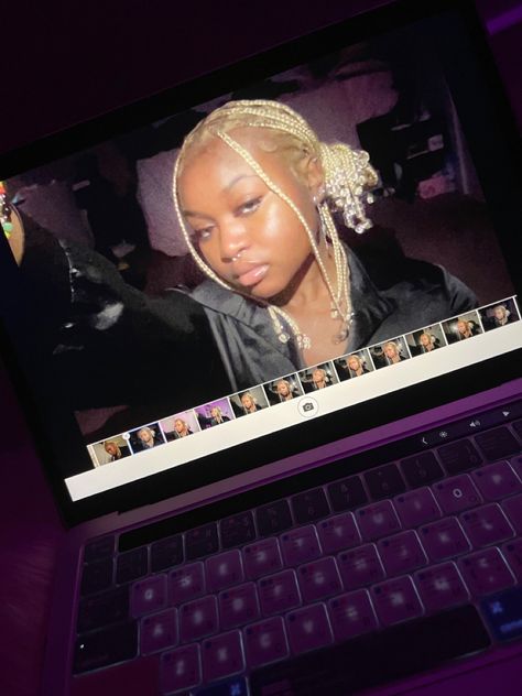 blonde braids | braids with beads | cyber y2k #cybery2k #braidswithbeads Blonde Beaded Braids, Platinum Blonde Braids With Beads, Short Blonde Braids With Beads, Blond Braids With Beads, Blonde Knotless Braids With Beads, Short Blonde Braids, Blonde Braids With Beads, Platinum Blonde Braids, Box Braids Beads