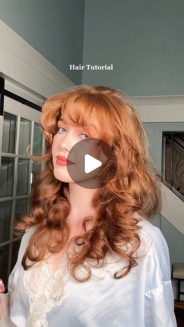 Geena Hunt 🦋 on Instagram: "I love pin curls <3 Let me know if you want to see more hair tutorials!   @amika mousse @colorwowhair dream coat @dyson @dysonhair @dysonhairpro @amazon clips @madisonreed towel @balmainhaircouture brush  @sexyhair hairspray   #hairtutorial #hairtutorials #hairstyles #hairstyle #hairinspiration #hairblowout #hairtransformation #hairvolume #curlyhairstyles #curlyhairtutorial #redhead #redhair #pincurls" Dyson Blowout Curly Hair, Dyson Diffuser Curls, Dyson Air Wrap Hairstyles, Pin Curls Tutorial, How To Style Curtain Bangs With Dyson, Dyson Air Wrap Tutorial Long Hair, How To Make Dyson Curls Last, Pin Curl Hair, Older Hair