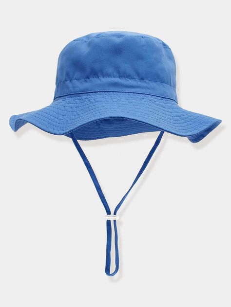 Blue Bucket Hat, Kids Bucket Hat, Sun Visor Hat, Visor Hats, Blue Hat, Kids Hats, Sun Protection, Blue Fabric, Uv Protection