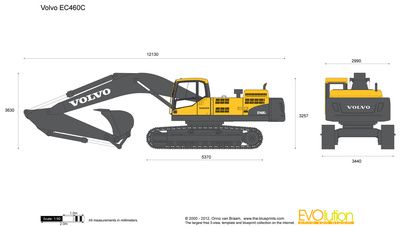 Volvo EC460C Crawler Excavator Excavator Drawing, Army Reference, Excavator Vector, Drawing Vehicles, Mobil Rc, Car Alignment, Loft Lounge, Crawler Crane, Automobile Engineering