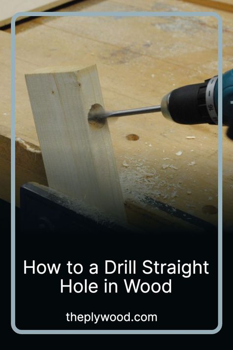 Drilling straight or perfectly perpendicular holes in wood is sometimes very important. Hand tools will only give close but not perfect results. A quick tip: Whenever drilling by hand, place a square or right angle on the surface as a visual guide. Over time this will help your eyes become a better judge of straight and perpendicular, although probably never perfect. Right Angle, Not Perfect, Hand Tools, Your Eyes, How To Become, Tools, Square, Wood