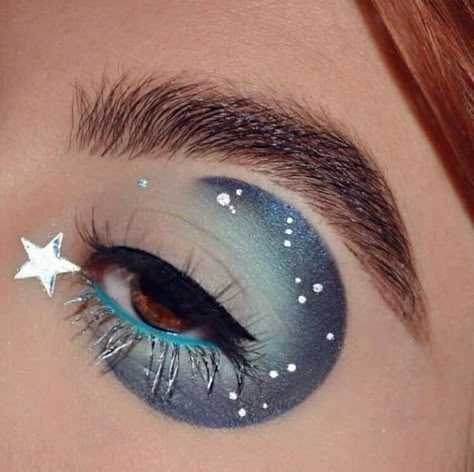 Mekap Mata, Festival Make Up, Galaxy Makeup, Drag Make-up, Makijaż Smokey Eye, Eye Makeup Designs, Dope Makeup, Makeup Eye Looks, Creative Eye Makeup