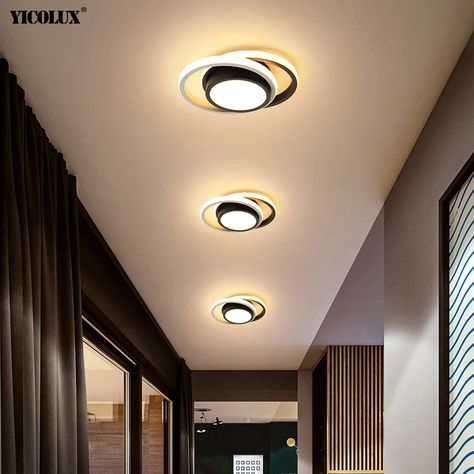 Modern LED Chandelier Lights For Corridor Home Entrance Balcony Lighting Round Square Lamps Decorative Fixtures Dropshipping|Chandeliers| - AliExpress Modern Appartement, Contemporary Lighting Design, Corridor Lighting, Hal Decor, Modern Led Ceiling Lights, Small Chandelier, Led Ceiling Lamp, Bedroom Ceiling Light, Led Flush Mount