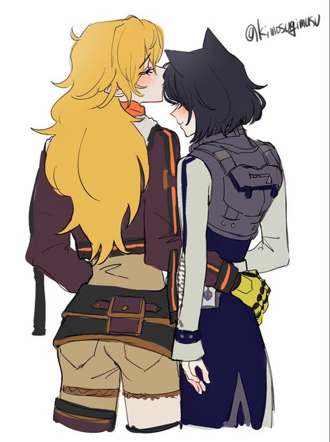 Blake X Yang, Rwby Crossover, Yang Xiao Long, Rwby Bumblebee, Rwby Blake, Best Ship, Rwby Red, Red Like Roses, Rwby Ships