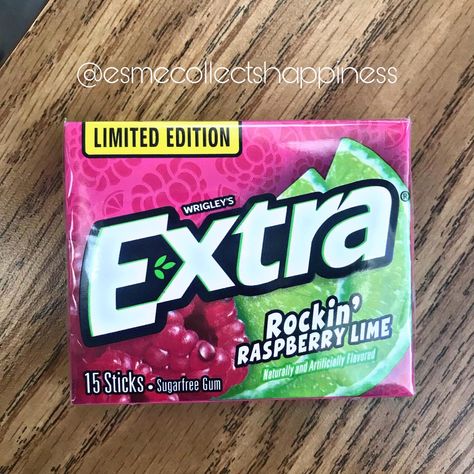 Extra Gum Flavors, Gum Collection, Squishy Ideas, Spearmint Gum, Extra Gum, Paper Squishy, Gum Flavors, Movie Snacks, Receding Gums