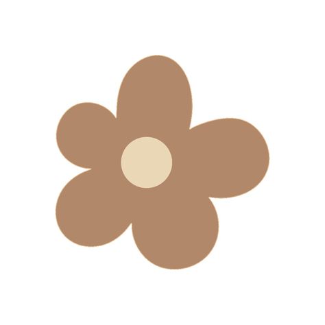 Brown Folder Icon, Flowers Cartoon Aesthetic, Brown Stickers Aesthetic, Brown Flower Background, Brown Homescreen, Ipad Picture, Naruto Wallpaper Iphone, Digital Collage Art, Flower Icons