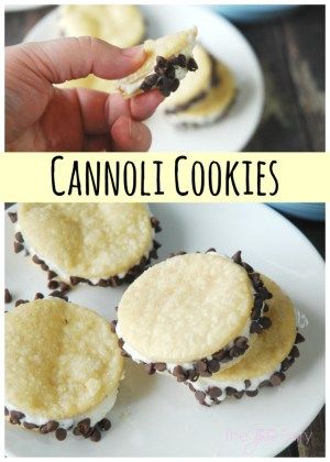 Make a lazy version of cannoli with Cannoli Cookies | The TipToe Fairy #cookies #yum Cannoli Cookie, Cannoli Cookies, Fairy Cookies, Chocolate Peanut Butter Desserts, Caramel Pretzels, Wedding Cookie, Tell Me Now, Cookie Table, Pastry Recipe