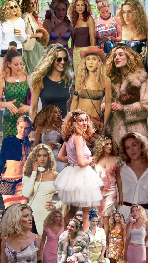 #carriebradshaw #carrie #sexandthecity #newyork #newyorkcity #fashion #90s Carrie Bradshaw Dresses, 90s Party Ideas, Carrie Bradshaw Outfits, Carrie Bradshaw Style, Soft Summer Colors, 90s Inspired Outfits, Fashion 90s, Outfit 90s, City Outfits