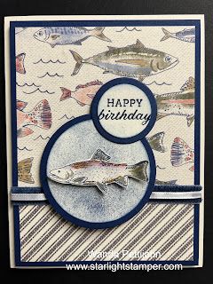 Masculine Cards Handmade, Fishing Birthday Cards, Stampin Up Birthday Cards, Fishing Cards, Hand Made Greeting Cards, Masculine Birthday Cards, Boy Cards, Creative Corner, Birthday Cards For Men