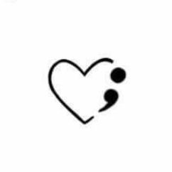 Doodles With Meaning, Heart Semicolon Tattoo, Small Easy Tattoo Ideas, Easy Tattoos To Draw, Awareness Tattoo, Beginner Tattoos, Semicolon Tattoo, Black Girls With Tattoos, Small Pretty Tattoos