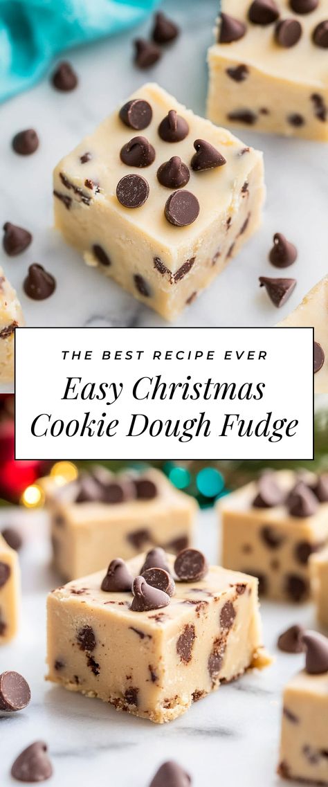 Image for Easy Christmas Cookie Dough Fudge M&m Cookie Dough Fudge, Cookie Dough Fudge Recipe Easy, Fudge Recipes For Christmas, Make Ahead Christmas Cookies Dough, Christmas Work Treats, Easy Cookie Christmas Recipes, Holiday Desserts For Gifts, Non Cookie Christmas Treats, Icing Fudge Easy