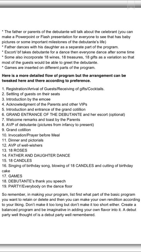 Debut Program Flow Ideas, Debut Ideas Filipino, Debut Theme Ideas 18th Simple, Debut Program Flow, Debut Invitation 18th, Debut Songs, 18th Debut Theme, 18th Debut Ideas, Filipino Debut