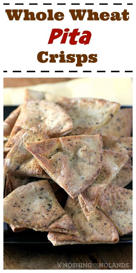 Whole Wheat Pita Crisps Pita Crisps, Lighter Recipes, Pizza Appetizers, Whole Wheat Pita, Snack Prep, Eating Better, Homemade Crackers, Amazing Appetizers, Pita Chips