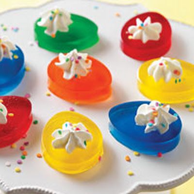 JELL-O "Deviled Egg" JIGGLERS @keyingredient Jello Easter Eggs, Easter Dishes, Easter Goodies, Jello Recipes, Deviled Egg, Jell O, Kraft Heinz, Kraft Recipes, Easter Dinner