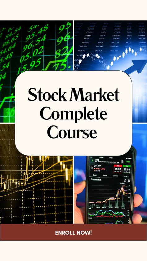 Ready to understand the stock market? This complete course covers everything from the basics to advanced trading strategies, helping you make smart investment decisions. Perfect for beginners and those looking to expand their financial knowledge. Start your journey toward financial independence with in-depth lessons on stock analysis, portfolio management, and market trends!  #StockMarketCourse #InvestingBasics #TradingStrategies #LearnToInvest #FinancialEducation #StockTrading #InvestmentTips Learn Stock Market, Stock Market Courses, Financial Knowledge, Stock Analysis, Fundamental Analysis, Investment Tips, Udemy Courses, Portfolio Management, Trading Charts