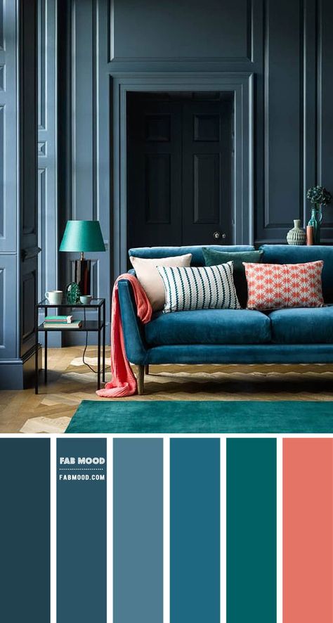 Blue Grey and Teal Living Room { Moody Living Room } Fab Mood color Teal Blue Living Room, Teal Sofa Living Room, Teal Living Room, Teal Living Room Decor, Teal Rooms, Stylish Living Room Furniture, Moody Living Room, Navy Living Rooms, Grey Sofa Living Room