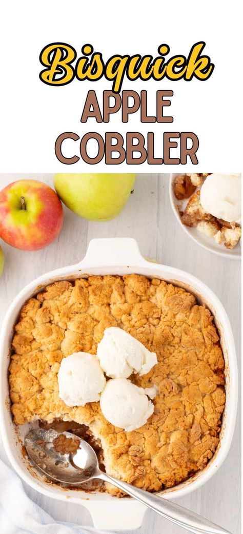 Bisquick Apple Cobbler, Apple Cobbler Easy, Potluck Dessert, Apple Cobbler Recipe, Hashbrown Casserole Recipe, Picnic Snacks, Potluck Desserts, Low Cholesterol Recipes, Bisquick Recipes