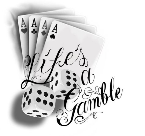 Gamble Tattoo Design, Life Is A Gamble Tattoo, Lifes A Gamble Tattoo, Gamble Tattoo, Card Tattoos, Tattoo Main, Poker Tattoo, Tatuaje Cover Up, Playing Card Tattoos