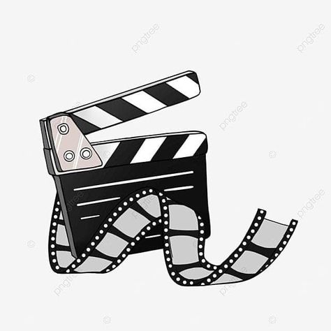 Movie Stickers Film, Cinema Art Illustration, Movies Clipart, Cinema Drawing, Film Clipart, Movie Clapper Board, Cinema Illustration, Movie Clapper, Movie Clipart