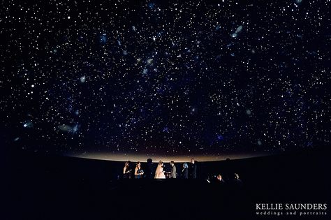 Planetarium wedding photos, michigan science center planetarium ceremony Planetarium Wedding, Starry Wedding, Stars Wedding, Galaxy Wedding, Starry Night Wedding, Masquerade Wedding, Celestial Wedding, Night Wedding, Wedding Day Inspiration