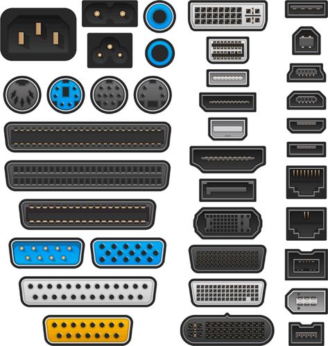 Find out what ports are and what they do. Computer Ports, Types Of Computer, Computer Hard Drive, Computer Basic, Technology Hacks, Computer Knowledge, Computer Basics, Serial Port, Apple Computer