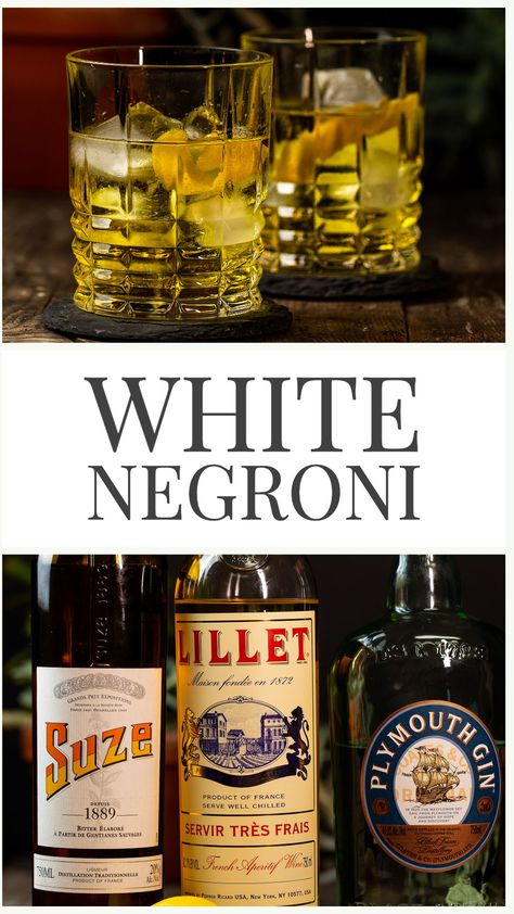 White Negroni, Best Gin Cocktails, Champagne Recipes Cocktails, Negroni Cocktail, Spicy Cocktail, Strawberry Wine, Cocktail Cup, Gin Fizz, Gin Cocktails