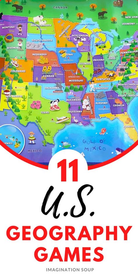 Geography Games For Kids, Usa Geography, United States Geography, Geography Games, History Games, Free Homeschool Printables, Teaching Geography, Learning Games For Kids, Homeschool Tips