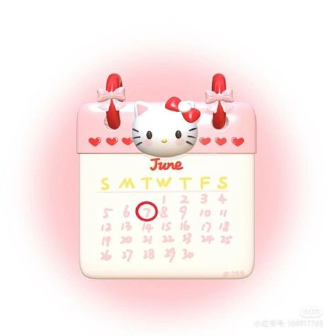 Sanrio Widget Icons Pink, Sanrio Camera Icon, Kawaii Theme Phone, Pink 3d Icon, Sanrio App Icons, Hello Kitty Icons For Apps, 3d Widget, 3d Sanrio, Pink Calendar