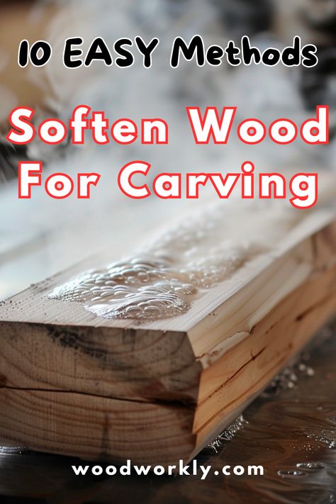 Make wood carving smoother and simpler! Learn techniques to soften wood, reducing the effort needed to carve intricate designs. Click for practical tips and tools! #WoodCarving #WoodworkingTips #DIYCrafts #CarvingTechniques #SofteningWood Dremel Wood Carving For Beginners, Easy Woodcarving, Dremel Wood Carving Ideas, How To Carve Wood, Best Wood Carving Tools, Best Wood For Carving, Wood Carving Board, Bend Wood, Woodcarving Ideas