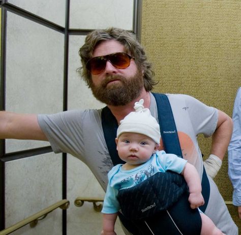 Hangover with Alan. I look at you and giggle what a character. Zach Galifianakis, Call Me Maybe, Funny Movies, Have A Laugh, E Card, Look At You, I Smile, Bones Funny, Baby Wearing