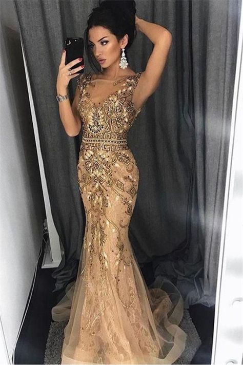 b29eed44276144e4e8103a661f9a78b7desc50092056ri Sleeveless Mermaid Dress, Gown Couture, Gold Applique, Cinderella Divine, Mermaid Evening Gown, Exquisite Gowns, Sheath Gown, Couture Candy, فستان سهرة