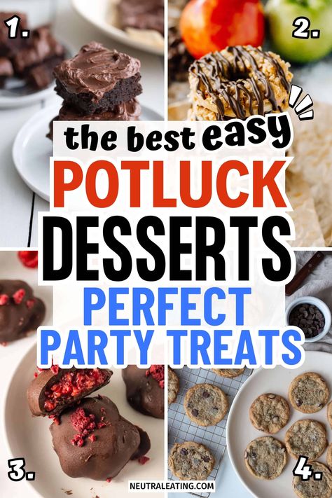 Looking for easy desserts to make for a crowd?We have the best potluck desserts that everyone will love! These party appetizers desserts are so easy to make. Give our crowd pleasing treats a try! Party Appetizers Desserts, Best Potluck Desserts, Easy Potluck Appetizers, Artichoke Dip Bites, Crispy Zucchini Chips, Party Food Desserts, Easy Potluck Desserts, Easy Desserts To Make, Pot Luck Dishes Easy