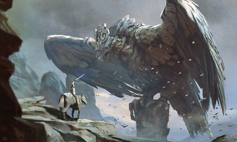 Kotaku Giant Animals, Shadow Of The Colossus, Eagle Art, Horse Wallpaper, Fantasy Armor, Art Station, Creature Concept Art, Fantasy Concept Art, Creature Concept