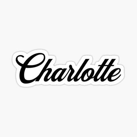 Charlotte Stylish Retro Vintage Handwriting Name design is great gift idea for people whose name is Charlotte. • Millions of unique designs by independent artists. Find your thing. Vintage Hand Lettering, Charlotte Name, Stylish Handwriting, Vintage Handwriting, Name Design, Lettering Design, Handwriting, Hand Lettering, Sticker Design