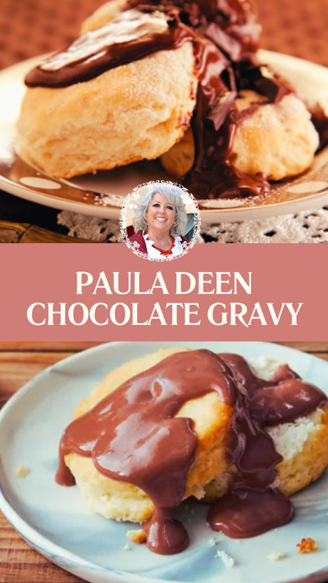 Paula Deen Chocolate Gravy Chocolate Biscuits And Gravy, Chocolate Gravy Recipe Easy, Biscuits And Chocolate Gravy, Southern Chocolate Gravy, Easy Chocolate Gravy Recipe, Authentic Southern Recipes, Chocolate Gravy Recipe Southern, Chocolate Gravy Easy, Chocolate Gravy And Biscuits