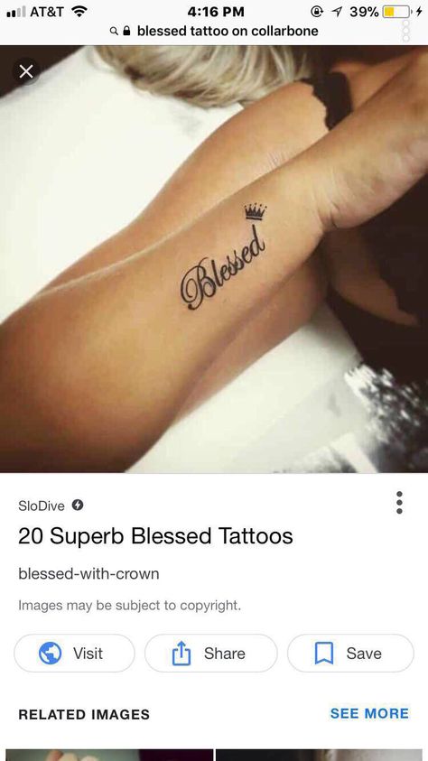 Crown On Shoulder Tattoo, Blessed Collar Bone Tattoo, Color Bone Tattoos For Women Quotes, Collar Bone Saying Tattoos, Color Bone Quote Tattoo, Blessed Tattoos, Bone Tattoo, Crown Images, Scorpion Tattoo