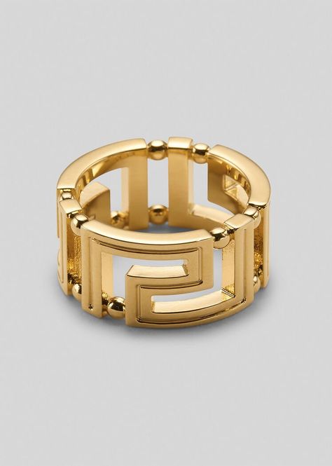 Versace Ring, Designer Rings For Women, Designers Jewelry Collection, Versace Gold, Versace Jewelry, Versace Fashion, Designer Rings, Rings Collection, Mens Gold Rings