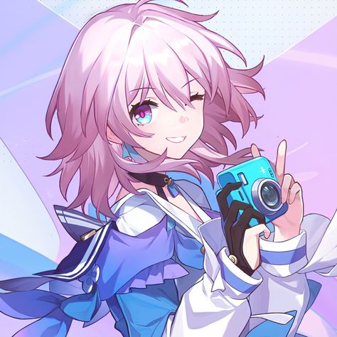 March Seventh Icon, March 7th Header, March Seventh, March 7th Honkai, Header Ideas, Honkai Starrail, Western Wallpaper Iphone, March 7th, Star Trails