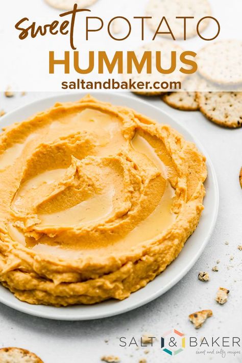 Sweet Potato Hummus Recipe, Paleo Hummus, Hummus Healthy, Potato Hummus, Best Hummus Recipe, Whole30 Vegan, Sweet Potato Hummus, Healthy Sweet Potato, Fall Recipes Healthy