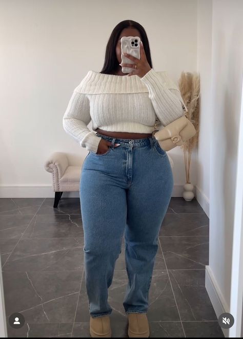 ₊˚ෆ Follow me for more 𐙚 visit my boards ₊˚ෆ Curvy Cozy Outfit, Las Vegas Winter Outfit Ideas Plus Size, Curvy Everyday Outfits, Cute Fall Outfits For Plus Size Women, Casual Plus Size Fashion, Mid Size Outfits Streetwear, Everyday Outfits Fall Plus Size, Fall Curve Outfit, Winter Outfit Inspo Plus Size