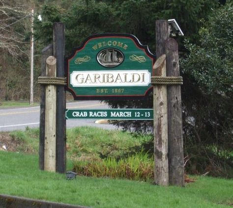 Garibaldi Oregon, Oregon Aesthetic, Oregon Waterfalls, Rockaway Beach, Evergreen Forest, Us Road Trip, Entrance Sign, Covered Bridges, Oregon Coast