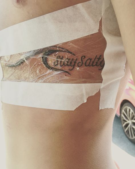 Stay Salty Tattoo Stay Salty Tattoo, Salty Tattoo, Body Branding, Tom Davies, Cute Home Screen Wallpaper, Stay Salty, Cute Home Screens, Surf Life, Screen Wallpaper