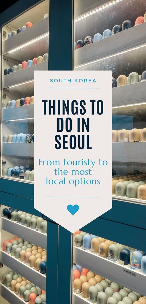 An image of colorful pastel colored time capsules in a glass cabinet in Namsan Tower with a text box overlayed Seoul Itinerary, Things To Do In Seoul, Cities In Korea, Bucket List Items, Seoul Korea Travel, Seoul Travel, South Korea Seoul, South Korea Travel, Travel Trends